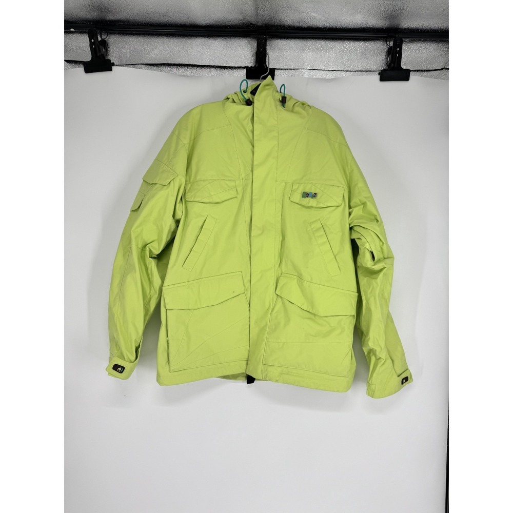 Vintage Burton Ronin Snowboard Ski Winter Snow Jacket Mens Small Neon Insulated